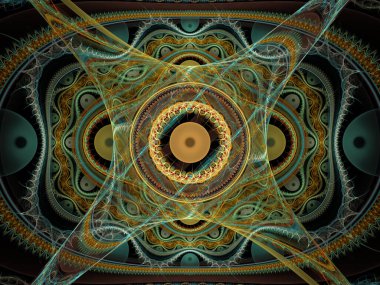 Tekrarlanan Fonksiyon Sistemi serisi. Julian Flame fraktal IFS sınıfına aittir ve yaygın olarak renkli bilimsel ve sanatsal arka planlar için kullanılır.