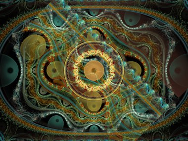 Tekrarlanan Fonksiyon Sistemi serisi. Julian Flame fraktal IFS sınıfına aittir ve yaygın olarak renkli bilimsel ve sanatsal arka planlar için kullanılır.