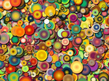 Resim ve tasarım için kullanılacak renkli soyut çember arkaplanı.