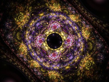 Tasarım projeleri, süslemeler ve arkaplanlar için soyut fraktal oluşturucu