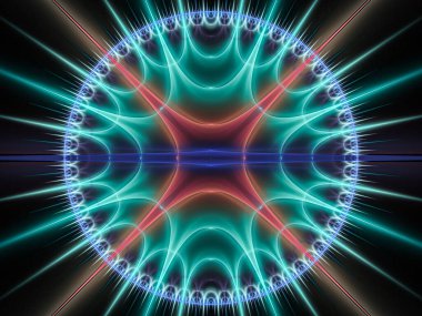 Tasarım projeleri, süslemeler ve arkaplanlar için soyut fraktal oluşturucu