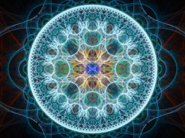 Tasarım projeleri, süslemeler ve arkaplanlar için soyut fraktal oluşturucu