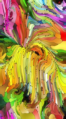 Tasarım projeleri ve baskı için arka plan elemanlarının organik tasarımında desen hareketi.