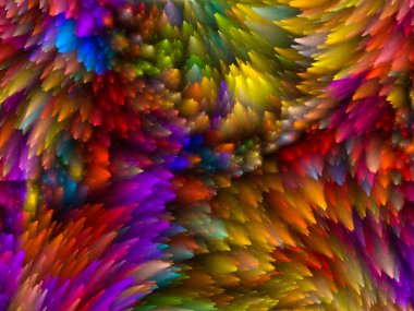 Yaratıcılık, tasarım ve modern sanat projeleri için Girdap Dijital Renk arkaplanı