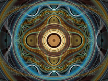 Tekrarlanan Fonksiyon Sistemi serisi. Julian Flame fraktal IFS sınıfına aittir ve yaygın olarak renkli bilimsel ve sanatsal arka planlar için kullanılır.