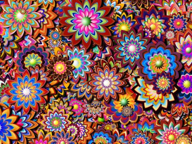 Renkli tasarım arka planı. Kutlama, mutluluk ve neşe konularında soyut parlak desenler.