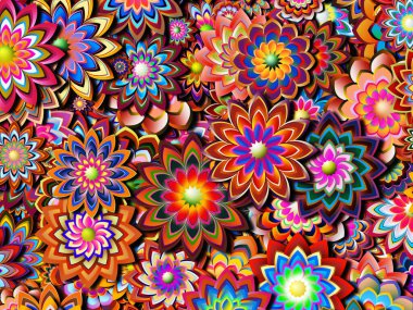 Renkli tasarım arka planı. Kutlama, mutluluk ve neşe konularında soyut parlak desenler.