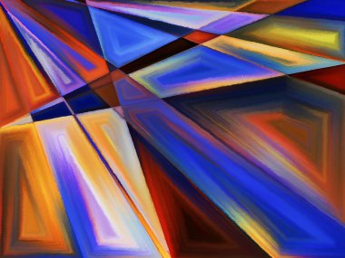 Yaşam formları serisi. Sanat, resim, tasarım ve eğitim konularında soyut biçimlerden oluşan soyut tasarım