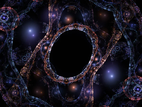 Αφηρημένη Fractal Καθιστούν Για Έργα Σχεδιασμού Διακόσμηση Και Backdrops — Φωτογραφία Αρχείου