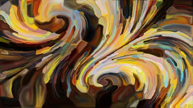 Baskı ve ekran için organik suluboya deseninin renkli şekli.