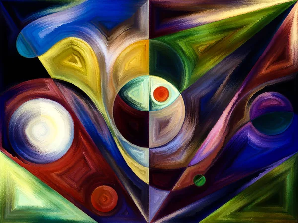 Farbenfroher Hintergrund Zum Thema Wahrnehmung Psychologie Kreativität Und Moderne Kunst — Stockfoto