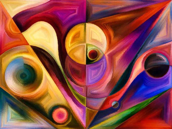 Красочный Фон Тему Восприятия Психологии Творчества Современного Искусства — стоковое фото