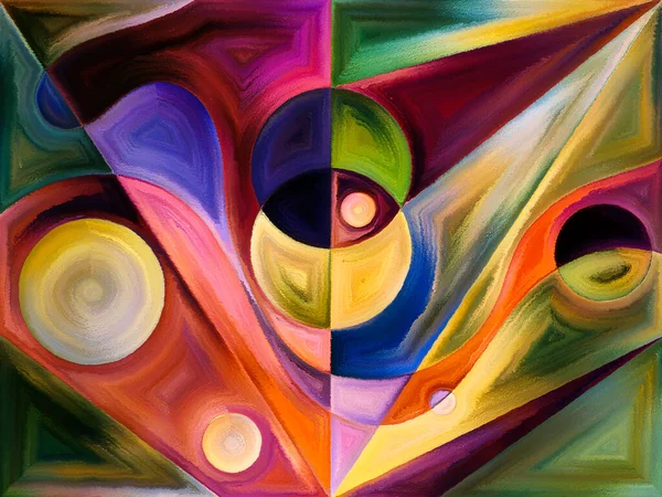 Farbenfroher Hintergrund Zum Thema Wahrnehmung Psychologie Kreativität Und Moderne Kunst — Stockfoto