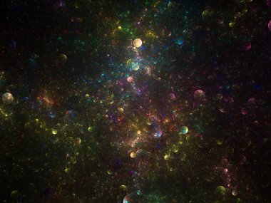 Bilim ve tasarım projelerinde kullanmak için parlayan parçacıklar soyut arkaplan.