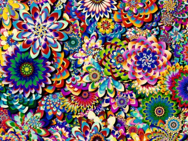 Renkli tasarım arka planı. Kutlama, mutluluk ve neşe konularında soyut parlak desenler.