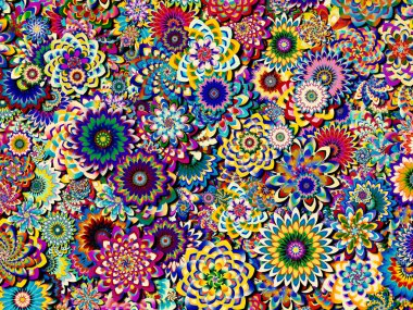 Renkli tasarım arka planı. Kutlama, mutluluk ve neşe konularında soyut parlak desenler.