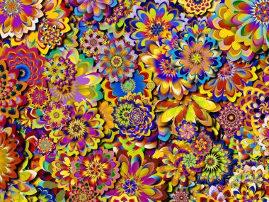 Renkli tasarım arka planı. Kutlama, mutluluk ve neşe konularında soyut parlak desenler.