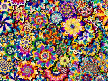 Renkli tasarım arka planı. Kutlama, mutluluk ve neşe konularında soyut parlak desenler.