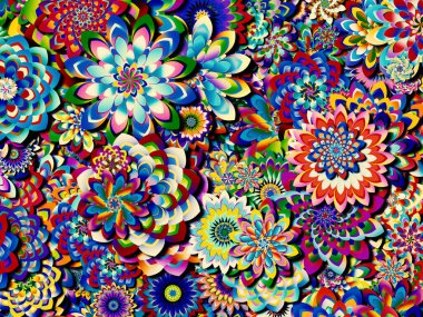 Renkli tasarım arka planı. Kutlama, mutluluk ve neşe konularında soyut parlak desenler.