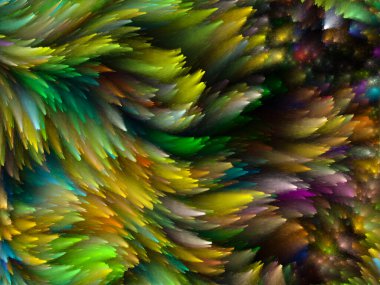 Yaratıcılık, tasarım ve modern sanat projeleri için Girdap Dijital Renk arkaplanı