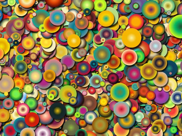 Fondo Círculo Abstracto Colorido Para Uso Ilustración Diseño — Foto de Stock