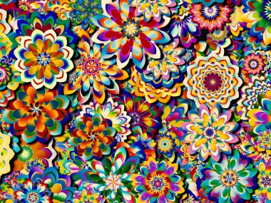 Renkli tasarım arka planı. Kutlama, mutluluk ve neşe konularında soyut parlak desenler.