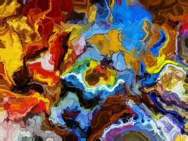 Tasarımlar ve dekore edilmiş arka planlar için sanatsal sanal boya detayı