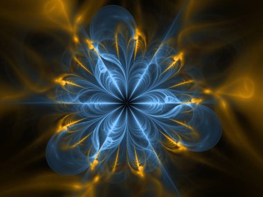 Fraktal Kaleydoskop serisi. Doğal kendine benzeyen organik kalıpların karmaşık soyut yapısı. Doğa, Geometri, Bilim ve Sanat üzerine tasarım projelerinde kullanılmak üzere.