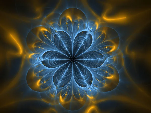 Серія Fractal Kaleidoscope Складна Абстрактна Структура Природних Самоподібних Органічних Моделей Стокова Картинка