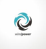Vorlage für das Design von Windenergie-Symbolen