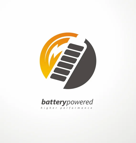 Battery power icon design layout — Stock Vector