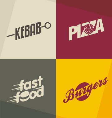 Fast food logo tasarım kavramları