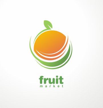 Sağlıklı gıda logo tasarım konsepti