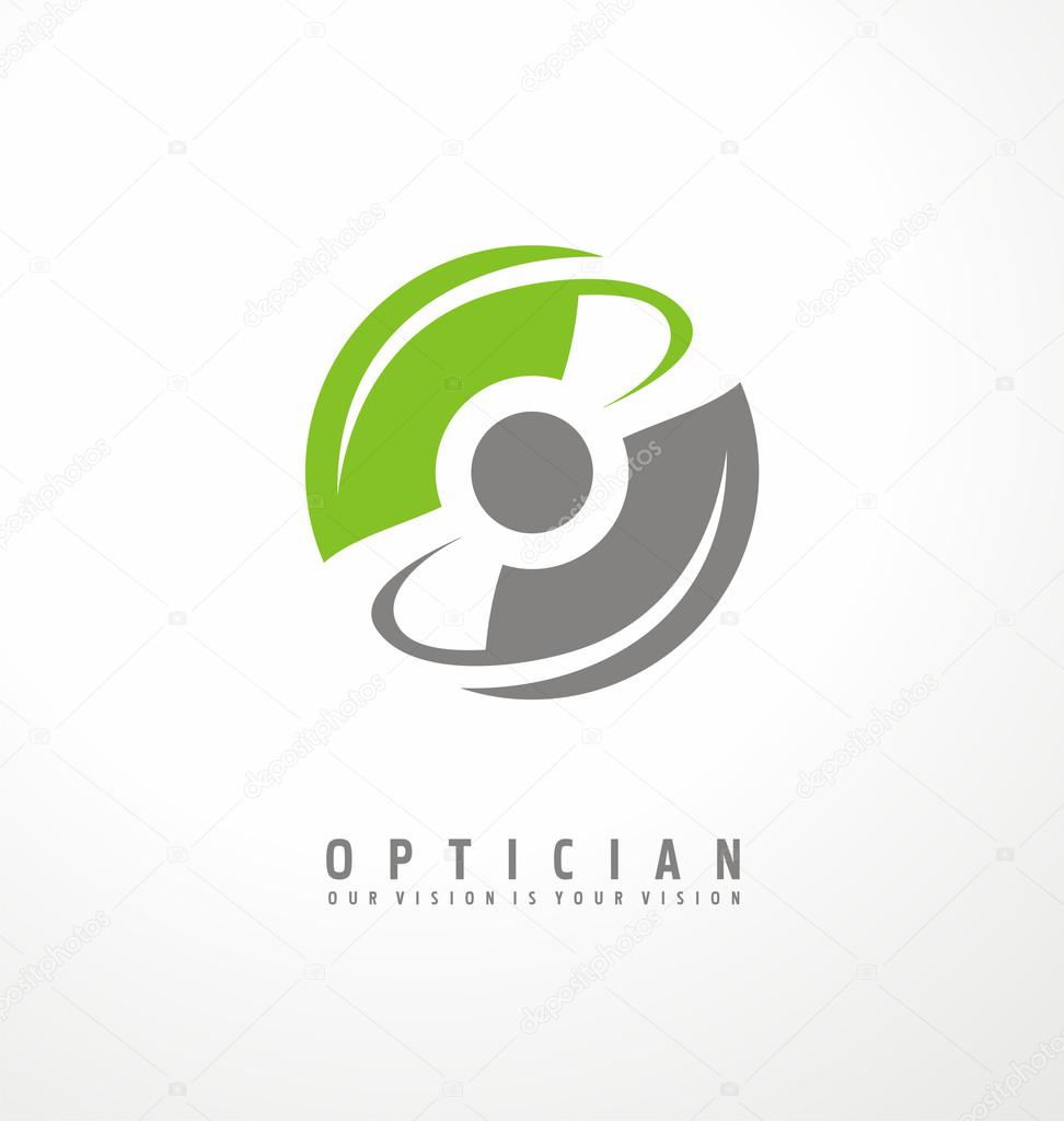 Optician creative symbol concept