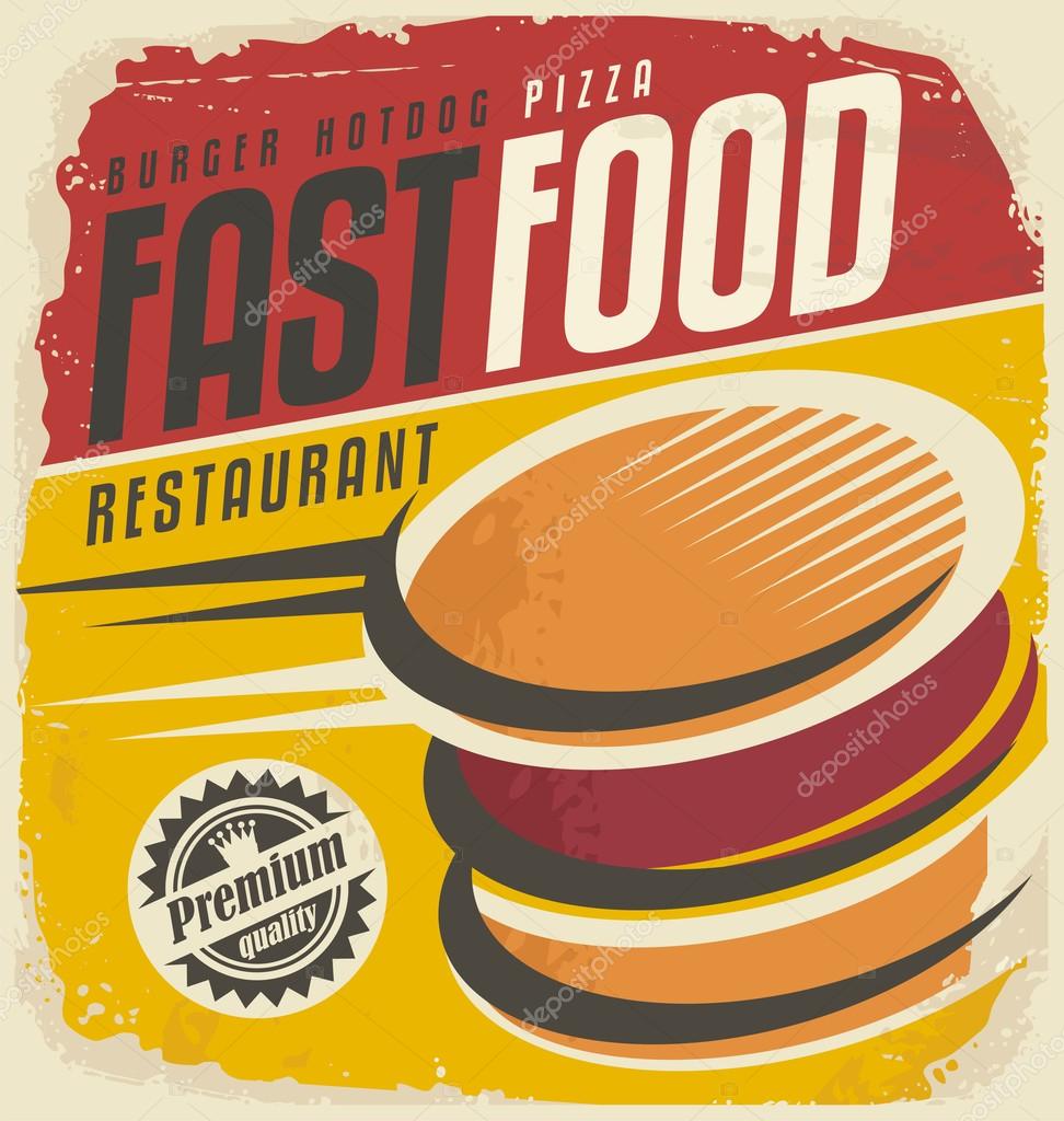 Retro Fast Food Poster Design Stock Vector Image By lukeruk 76534037 Retro Fast Food Poster Design Stock Vector Image By lukeruk 76534037