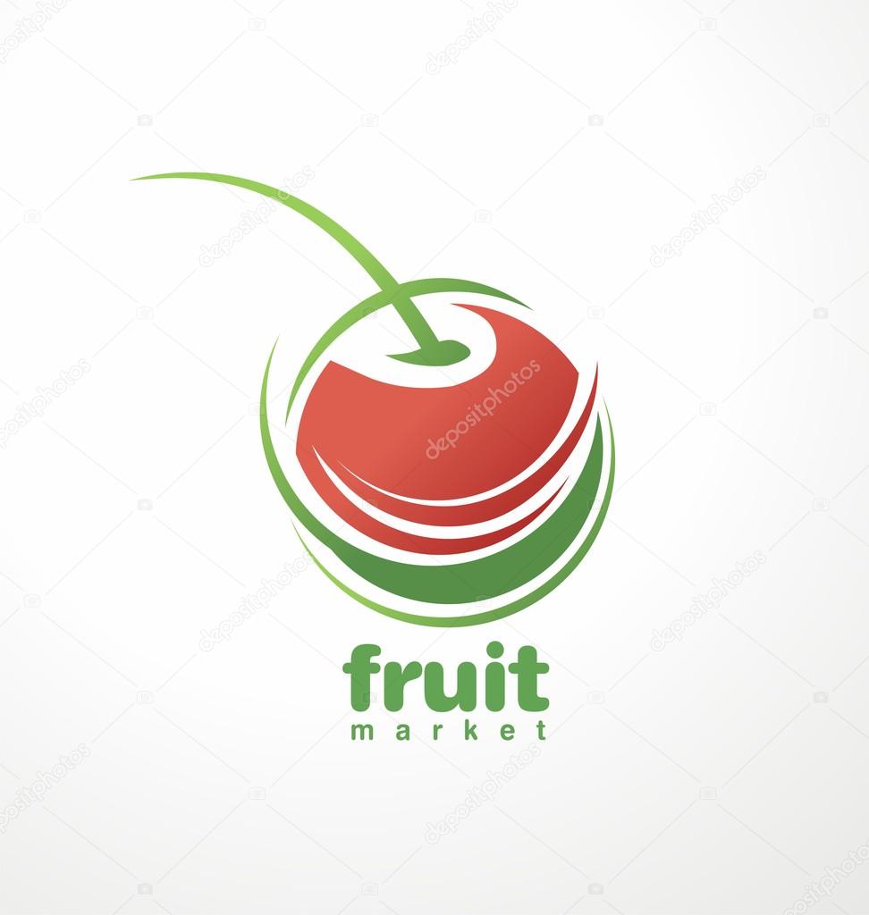 Cherry logo design concept