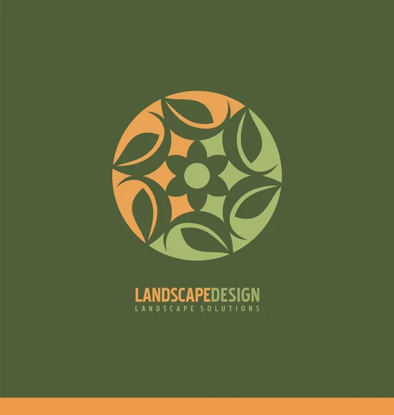 Landscaping symbol design concept — Stock Vector