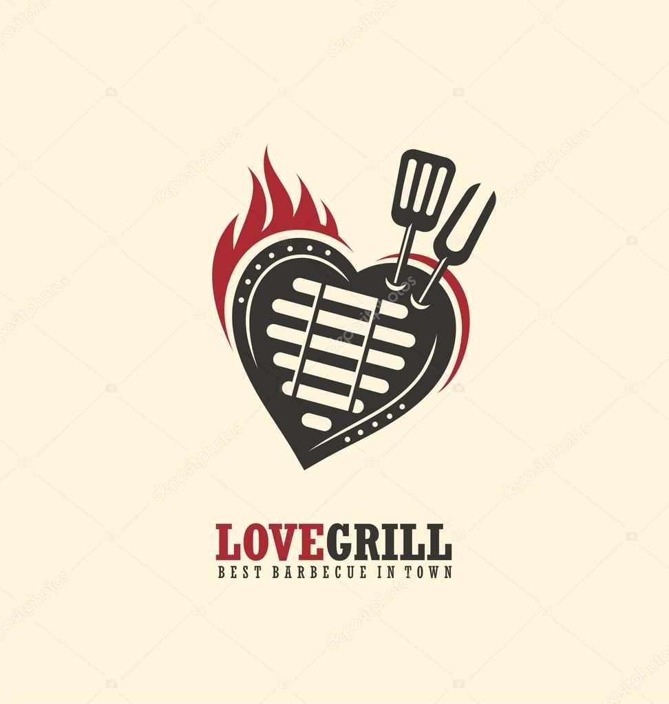 Love Grill — Stock Vector © lukeruk 85254436