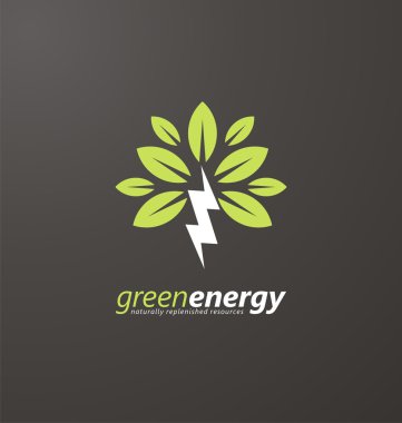 Yenilenebilir enerji için yaratıcı sembolü kavramı