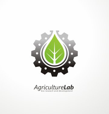 Modern tarım teknolojisi logo tasarım şablonu