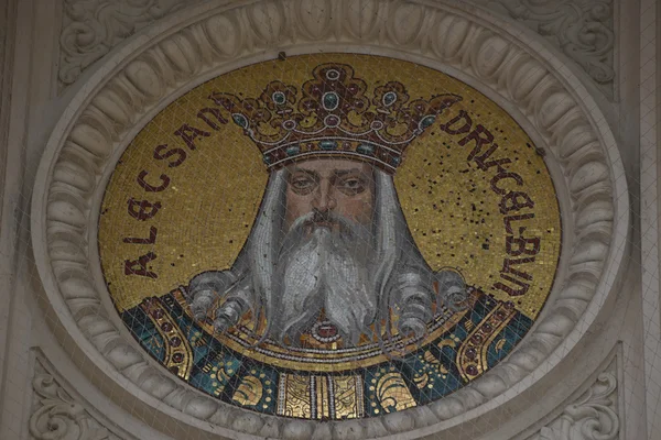 Alexandru cel Bun μωσαϊκό, Romanian Atheneum, Βουκουρέστι, Ρουμανία — Φωτογραφία Αρχείου