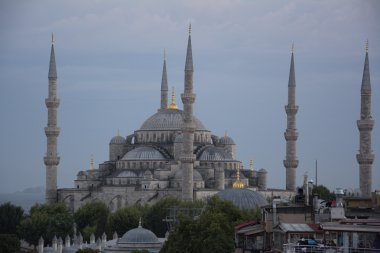 Mavi Cami görünümü, Istanbul, akşam