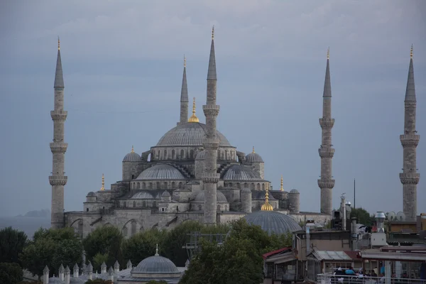 Blue Mosque view, Istanbul, evening — Stock Photo, Image
