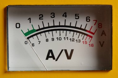 Analog ammetre ve voltmetre. Kapat. ölçüm ekipmanı