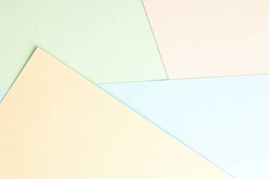 Soyut pastel renkli kağıt düz zemin. Çapraz geometrik çizgileri olan minimum bileşim. hafif romantizm arkaplanı