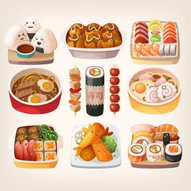 Japon yemek etiketleri..