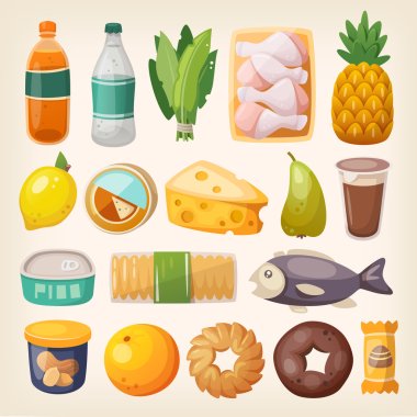 Colorful product icons