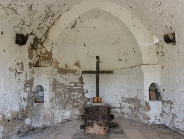 Wnętrze kościoła opuszczony — Zdjęcie stockowe