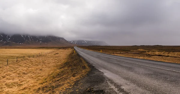 Drogi wiejskie autostrady Islandii — Zdjęcie stockowe