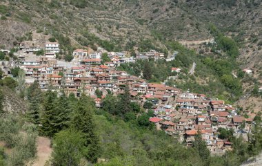Dağ köyü Askas, Troodos Dağları, Kıbrıs
